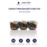  Chén kỷ để bàn thờ bán lẻ - Bộ Thờ Cúng, Đồ Thờ Men Rạn Đắp Nổi 