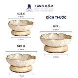  Bát thả hoa tắm Phật minh đường tự thủy men hỏa biến họa tiết gân 