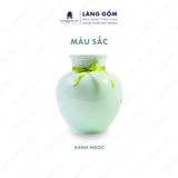  Bình hoa men ngọc dáng vò tròn 