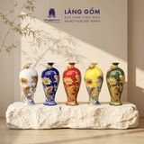  Mai Bình Tích Lộc Đắp Nổi 3D Gốm Sứ Bát Tràng Cao Cấp – Bình Phong Thủy Tài Lộc, Trang Trí Phòng Khách, Quà Tặng Tân Gia 