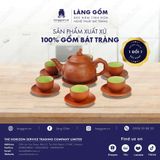  Bộ ấm chén đất nung dáng hồng ganh 
