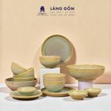  Bộ bàn ăn men hỏa biến - Màu xanh bơ 