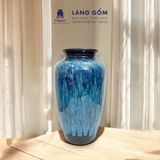  Bình hoa men hỏa biến dáng vò cao đại (TH) 