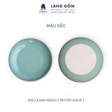  Đĩa Mohem dáng tròn men mát, nhiều màu pastel 