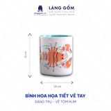  Lọ hoa men mát vẽ tay nhiều họa tiết 