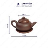  Bộ ấm chén đất nung dáng chóp bẹt 
