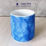  Cốc trụ không quai màu vân đá 