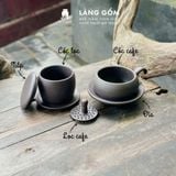  Phin pha cafe tử sa kèm cốc quai móc, dùng để pha cà phê 