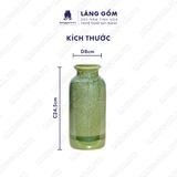  Bình hoa men hỏa biến chai màu thiên thanh 