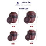  Chum ngâm rượu khắc nổi trống đồng 