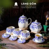  Hũ mứt sứ họa tiết vẽ tay thủ công dáng vuông, tròn 