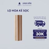  Bình hoa men mát hoạ tiết kẻ sọc 