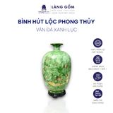  Bình hút lộc vân đá phong thủy vẽ vàng 
