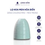  Bình hoa men hỏa biến dáng chuông mini 