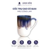  Cốc trụ cao có quai, men hỏa biến dung tích 280ml 