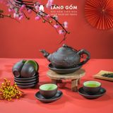  Bộ ấm chén đất nung kèm khay hoặc đĩa lót 