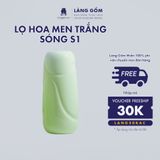  Bình hoa men ngọc dáng lượn sóng 