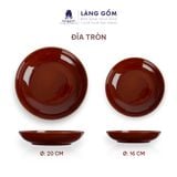  Bộ bàn ăn men hỏa biến - Màu nâu trầm 
