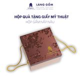  Hộp gấm hoa đựng bộ ấm trà 