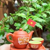  Bộ ấm chén đất nung vẽ sao vàng Việt Nam 