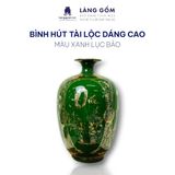  Bình hút lộc vân đá vẽ vàng 18K Phúc Đức Tài Lộc - bổ khung tứ cảnh phong thủy 