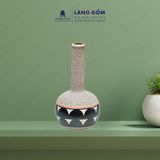  Bình hoa men mát dáng cổ trụ 