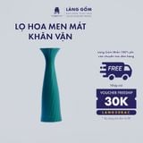  Bình hoa men mát dáng khăn vặn màu pastel 