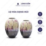  Bình hoa men chảy dạng múi 
