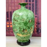  Bình hút lộc dáng cao màu vân đá phong thủy vẽ vàng 18k - cao 29cm, 39cm 