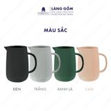  Bình đựng nước men mát có quai cầm khía gân 