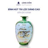  Bình hút lộc Vẽ vàng 18K vẽ nổi dệt gấm thêu hoa phong thủy 