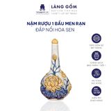  Nậm rượu thờ cúng 1 bầu men rạn đắp nổi 
