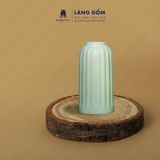  Bình hoa men ngọc dáng bom khía 