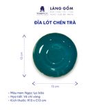  Bộ ấm chén phú quý men ngọc lục bảo chỉ vàng 