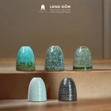  Bình hoa men hỏa biến dáng chuông mini 