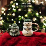  Set 2 cốc uống trà Giáng Sinh 