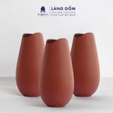  Lọ hoa men matte dáng miệng lõm 