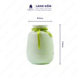  Bình hoa men ngọc dáng giỏ cua 