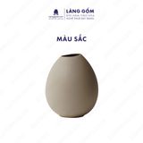  Bình hoa men matte dáng miệng chụm 