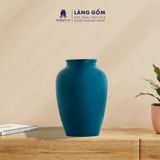  Bình hoa men ngọc lục báo dáng vai vuông cao 