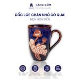  Cốc loe chân nhỏ có quai men hỏa biến 250ml, 320ml 