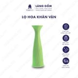  Bình hoa men mát dáng khăn vặn màu pastel 