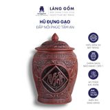  Hũ đựng gạo khắc nổi Phúc Tâm An 