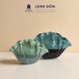  Lọ hoa men hoả biến hình lá sen 