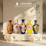  Bảo Bình Tích Lộc Gốm Bát Tràng Cao Cấp - Đắp Nổi 3D Hoàng Kim Màu Ngũ Hành - Quà Tặng Sang Trọng 