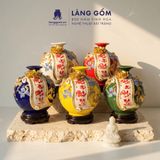  Bình Hút Lộc Phát Tài Phát Lộc Đắp Nổi 3D Gốm Sứ Bát Tràng – Bình Tụ Tài Phong Thủy Quà Tặng Cao Cấp 