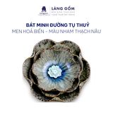 Bát minh đường tụ thủy, bát thả hoa cúng Phật, men hỏa biến phong thủy cao cấp 
