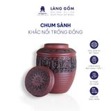  Chum ngâm rượu khắc nổi trống đồng 