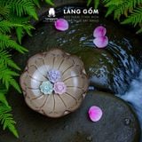  Bát thả hoa tắm Phật minh đường tự thủy men hỏa biến họa tiết gân 