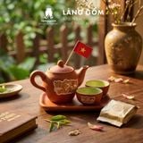  Bộ Ấm Chén Đất Nung Bát Tràng Kèm Khay - Set Độc Ẩm Nhỏ Gọn Đơn Giản Thưởng Trà Cao Cấp 